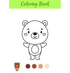 Coloring Page Happy Bear Book For Kids