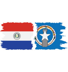 Northern Mariana Islands And Paraguay Grunge