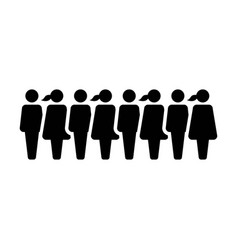 People Icon Male And Female Group Of Persons