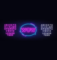 Wow Neon Text Pop Art Neon Sign