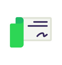 Cheque Bill Invoice Single Isolated Icon