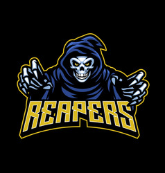 Skull Grim Reaper Mascot