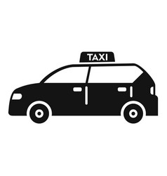 Taxi Car Icon Simple Terminal Trip