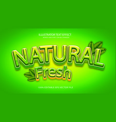 Green Natural Fresh Editable Text Effect