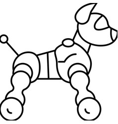 Toy Robot Line Icon