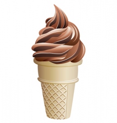 Chocolate icecream Royalty Free Vector Image - VectorStock