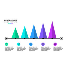 Infographic Template Triangular Chart With 5 Steps