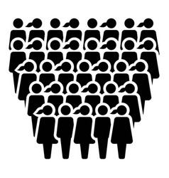 People Icon Male And Female Group Of Persons