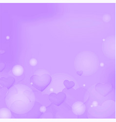 Heart Bubble Pattern Purple Background