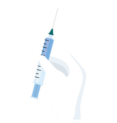 Isolated Hand Holding A Syringe Image