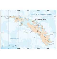 South Georgia Island Map