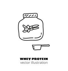 Doodle Whey Protein Iand Measuring Scoop