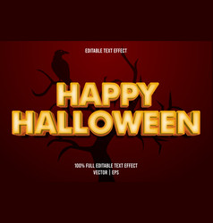 Happy Halloween Editable Text Effect Cartoon Style