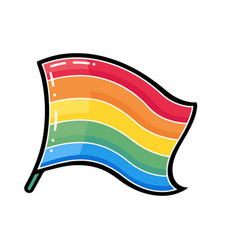 Lgbtq Pride Colored Flag Sticker