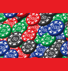 Poker Color Chips Seamless Pattern 3d