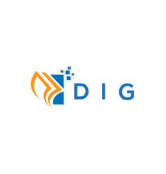 Dig Credit Repair Accounting Logo Design On White