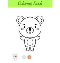 Coloring Page Happy Koala Book For Kids