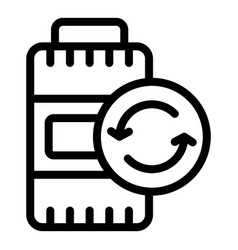 Recycling Battery Icon Outline Waste