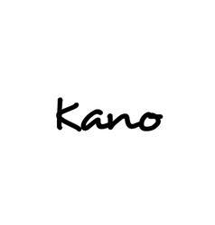 Kano City Handwritten Word Text Hand Lettering