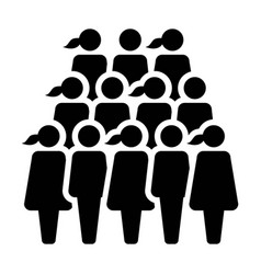 People Icon Male And Female Group Of Persons