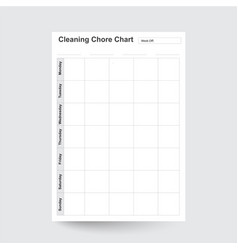 Cleaning Chore Chart