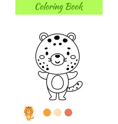 Coloring Page Happy Cheetah Book