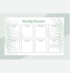 Minimal Daily Weekly Planner Template Design