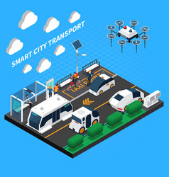 Smart City Isometric Concept