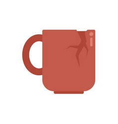 Trash Mug Icon Flat Waste Organic