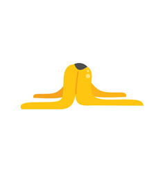 Banana Waste Icon Flat Trash Food