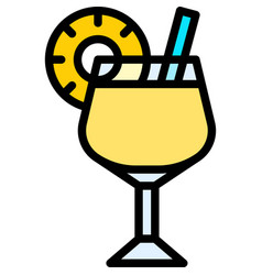 Chi Cocktail Icon Alcoholic Mixed Drink