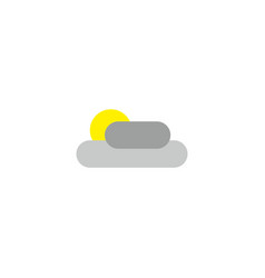 Sun Cloud Geometric Symbol Simple Logo