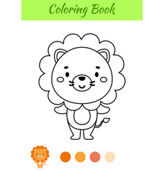 Coloring Page Happy Lion Book For Kids