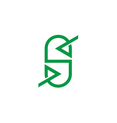 Letter S Capsule Medicine Simple Logo