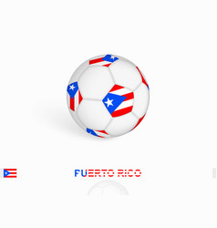 Soccer Ball With The Puerto Rico Flag Football