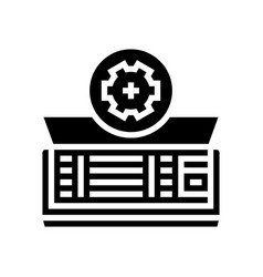 Air Conditioning Maintenance Glyph Icon