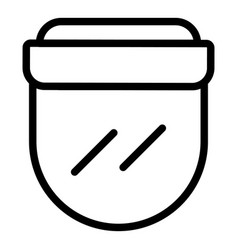 Doctor Face Shield Icon Outline Style