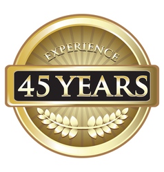 Forty Five Years Experience Gold