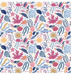 Tropical Sea Fish Ocean Pattern Underwater