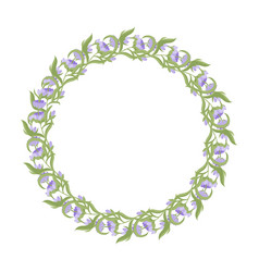 Wreath Of Lavender Flowers Element Purple