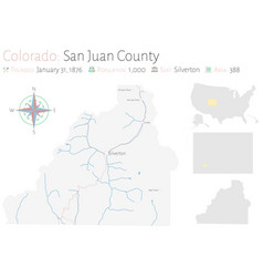 Map San Juan County In Colorado