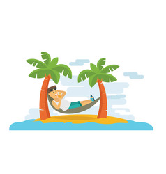 A Guy Laying And Relaxing On The Beach In Summer