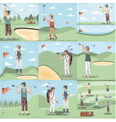 Golf Player Women In The Course