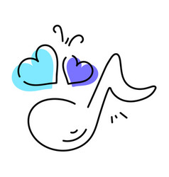 Get Romantic Music Doodle Icon