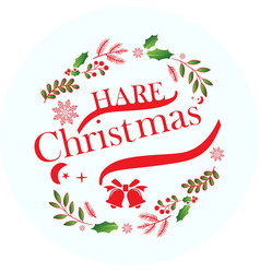 Merry Christmas Hare Design