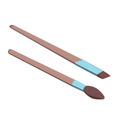 Makeup Brushes Isometric