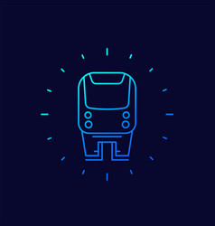 Monorail Icon Line Design