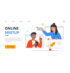 Online Meetup Concept