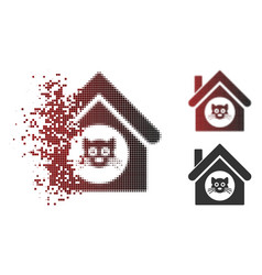 Sparkle Dot Halftone Cat House Icon