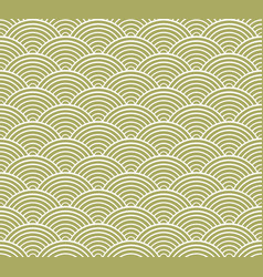 Black and white seigaiha japanese wave pattern Vector Image